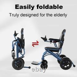 Fauteuil roulant électrique léger pliable 500W à double mode de propulsion
