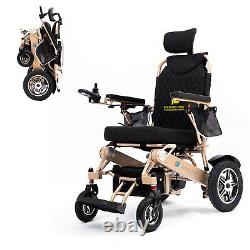 Fauteuil roulant électrique léger pliable et inclinable manuellement