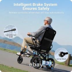 Fauteuil roulant électrique léger tout terrain scooter de mobilité pliable pour avion