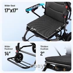 Fauteuil roulant électrique léger tout terrain scooter de mobilité pliable pour avion