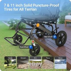 Fauteuil roulant électrique léger tout terrain scooter de mobilité pliable pour avion