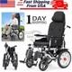 Fauteuil Roulant &eacute;lectrique Motoris&eacute; Pliable Et Portable Scooter Fauteuil Roulant Automatique
