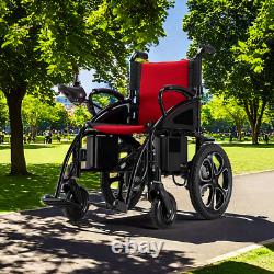 Fauteuil roulant électrique motorisé pliable léger pour la mobilité de l'électricité.