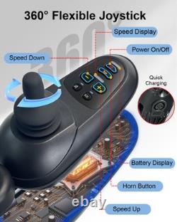 Fauteuil roulant électrique pliable 500W 12Ah batterie lithium portable de voyage mobilité