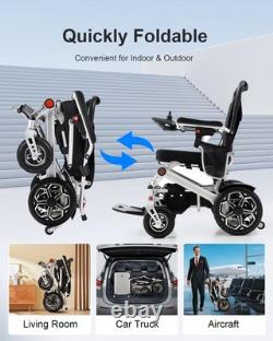 Fauteuil roulant électrique pliable 500W 12Ah batterie lithium portable de voyage mobilité