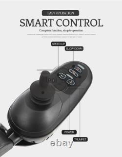 Fauteuil roulant électrique pliable à double moteur 360W intelligent tout terrain 264LB