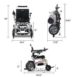 Fauteuil roulant électrique pliable d'extérieur portable scooter de mobilité.