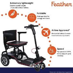 Fauteuil roulant électrique pliable et léger en plumes jusqu'à 37 lb