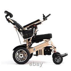 Fauteuil roulant électrique pliable inclinable pliable pour voyager