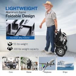 Fauteuil roulant électrique pliable intelligent tout terrain 4 roues scooter de mobilité