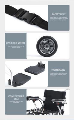 Fauteuil roulant électrique pliable intelligent tout terrain à 4 roues scooter de mobilité