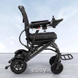 Fauteuil roulant électrique pliable intelligent tout terrain léger de 38 lb pour avion