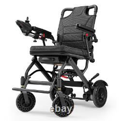 Fauteuil roulant électrique pliable léger de 38 lb, intelligent, tout terrain de 300 lb, FDA