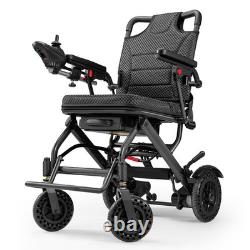 Fauteuil roulant électrique pliable léger de 38 lb, intelligent, tout terrain de 300 lb, approuvé par la FDA