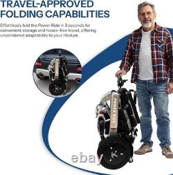 Fauteuil roulant électrique pliable léger de 54 lb intelligent tout terrain de 352 lb