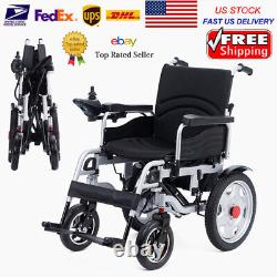 Fauteuil roulant électrique pliable portable à moteur rapide expédition