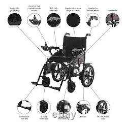 Fauteuil roulant électrique pliable, portatif, robuste, léger et motorisé pour la mobilité.