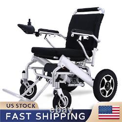 Fauteuil roulant électrique pliable pour adultes, fauteuil roulant électrique tout terrain robuste