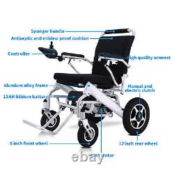 Fauteuil roulant électrique pliable pour adultes, fauteuil roulant électrique tout terrain robuste