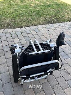 Fauteuil roulant électrique pliable pour voyage senior scooter 12A 10 miles avec double batterie