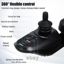 Fauteuil roulant électrique pliable tout terrain 2025 - Scooter de mobilité robuste à puissance élevée