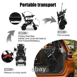 Fauteuil roulant électrique pliable tout terrain 2025 - Scooter de mobilité robuste à puissance élevée