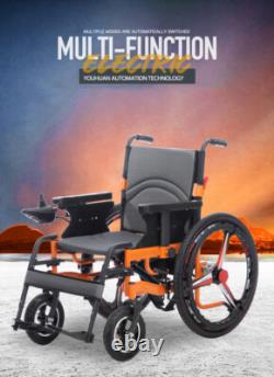 Fauteuil roulant électrique pliable tout terrain scooter de mobilité à 4 roues pour personnes handicapées