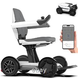 Fauteuil roulant électrique pliant automatique 360° omnidirectionnel + Application.