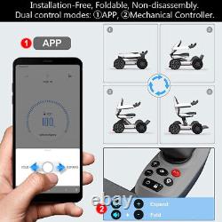 Fauteuil roulant électrique pliant automatique 360° omnidirectionnel + Application.