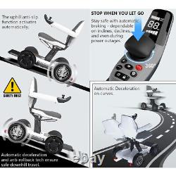 Fauteuil roulant électrique pliant automatique 360° omnidirectionnel + Application.