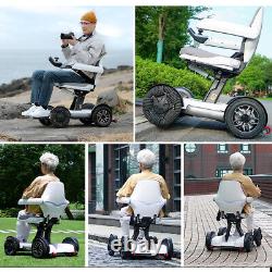 Fauteuil roulant électrique pliant automatique 360° omnidirectionnel + Application.