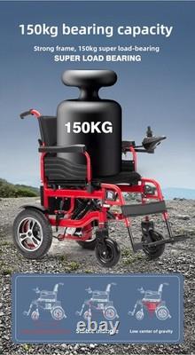 Fauteuil roulant électrique pliant, fauteuil roulant motorisé, scooter de mobilité léger pour adultes