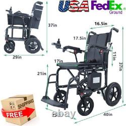 Fauteuil roulant électrique portable pliable léger pour voyage Motorisé US