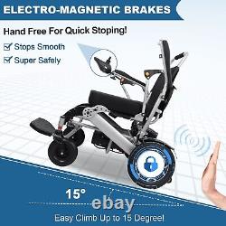 Fauteuil roulant électrique pour adultes - Fauteuil roulant scooter pliable - Aide à la mobilité pour voyager