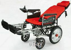 Fauteuils Roulants Électriques Scooter Personnes Âgées Handicapées Double Moteurs Puissance Pliant Portable