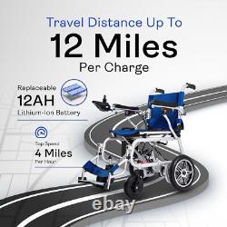 Fauteuils roulants électriques légers et pliables pour seniors, fauteuil roulant de 2x250W