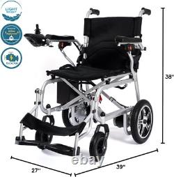 Fauteuils roulants électriques légers et pliables pour seniors, fauteuil roulant de 2x250W