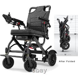 Fauteuils roulants électriques pliables de 38 lb intelligents et légers pour seniors en avion