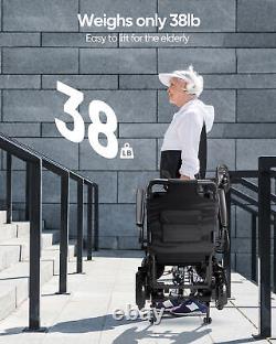 Fauteuils roulants électriques pliables, fauteuil léger intelligent pour tous les terrains