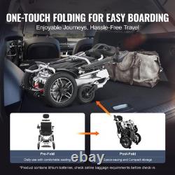 Fauteuils roulants électriques pliables inclinables, scooters de mobilité pour tous les terrains