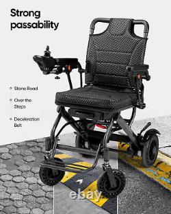 Fauteuils roulants électriques pliables intelligents de 38 livres, fauteuil roulant léger pour compagnie aérienne.