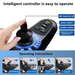 Fauteuils roulants électriques pliables intelligents, fauteuil léger pour tous les terrains