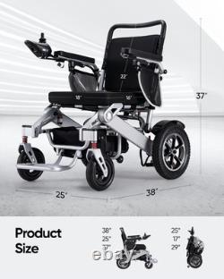 Fauteuils roulants électriques pliables pour adultes, fauteuil roulant tout terrain pour adultes