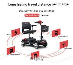 Fold And Travel Puissance 4 Roues Mobilité Scooter Électrique Chaise De Roue Léger