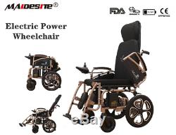 Folding Electric Power Fauteuils Roulants Handicapés Personnes Âgées Pliable Scooter Mobilité Ce