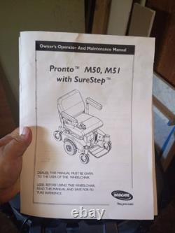 Invacare Pronto Sure Step M51 Fauteuil Roulant Scooter Batteries Puissantes. Fonctionne Très Bien