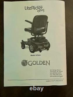 Literider Golden Envy Gp162 Electric Travel Powerchair, Scooter Mobilité