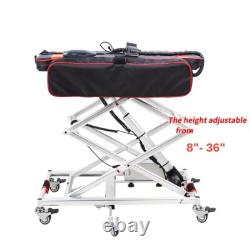 Mini élévateur rechargeable léger. Transfère les fauteuils roulants et scooters dans le coffre.