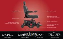 Mobilité Pride Jazzy EVO 614HD Chaise roulante électrique à propulsion centrale, fauteuil roulant NEUF