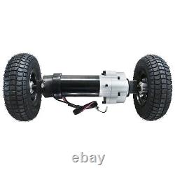 Moteur différentiel à balais 350W 24V + roues 9x3.50-4 pour scooter de mobilité fauteuil roulant
